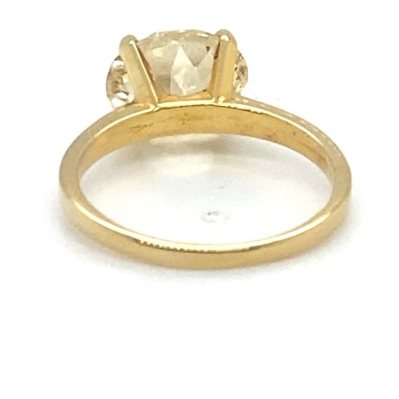 Laletema Yellow Grossular Garnet 4.48ct Solid 18K Yellow Gold Ring - Picture 8 of 9